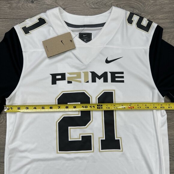 Nike Prime Sadeur Sanders Jersey Sz Medium Mens White Prime 2.0 #21 Football - Picture 4 of 11